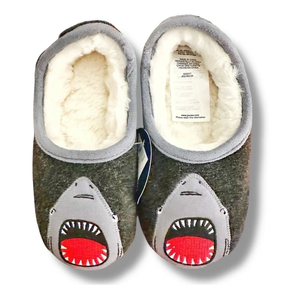 Joules | Shark Appliqué Slippers (12/13) 🦈